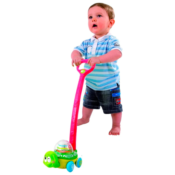Интерактивная игрушка PlayGo String Art Push Along Flashing Turtle 00887103 Разноцветный Для детей, 1+ photo 2