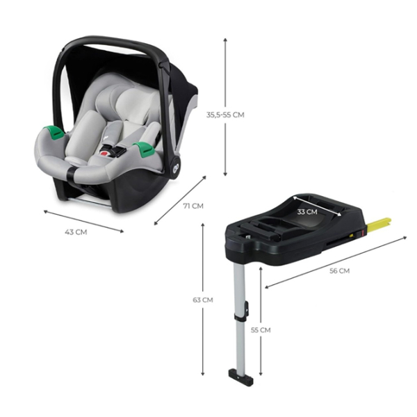 Детское автокресло KinderKraft Mink Pro i-Size 5902533924660 Серый 0 месяцев - 1 год, 13 кг photo 7