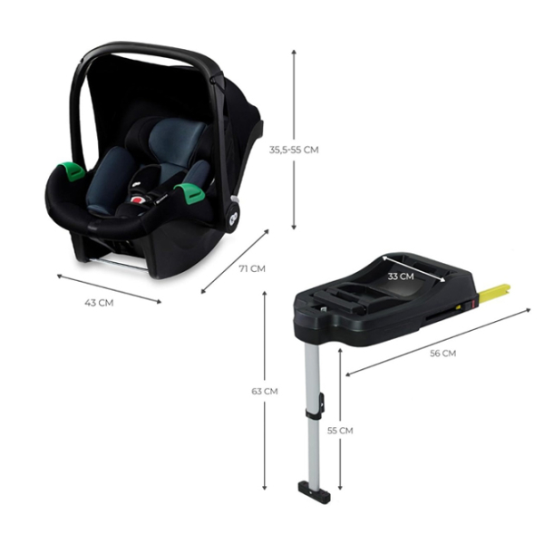 Scaun auto KinderKraft Mink Pro i-Size 5902533924653 Black 0 luni - 1 an, 13 kg photo 6