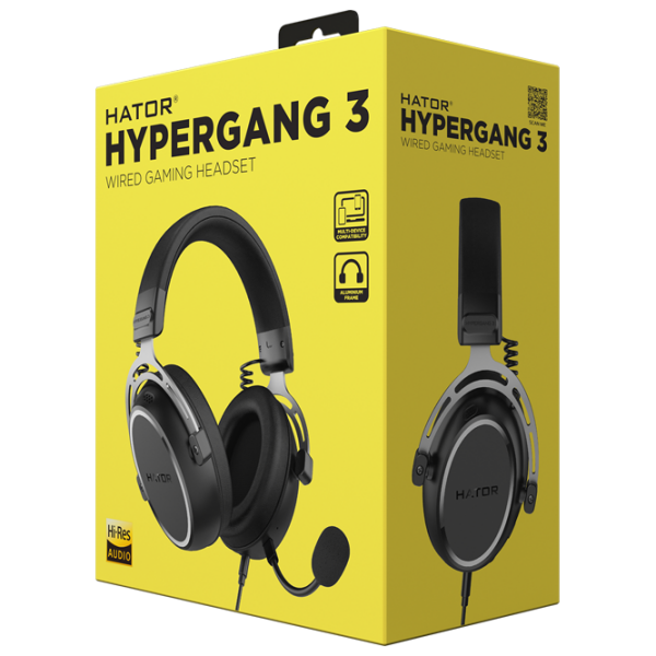 Căști Hator Hypergang 3 Black Cu fir / Gaming / Over the ear photo 6