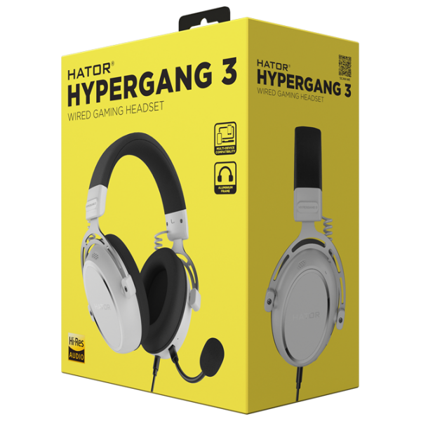 Căști Hator Hypergang 3 White Cu fir / Gaming / Over the ear photo 6