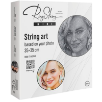 Pictură cu fir RingString Mini  35 x 35 cm, Pânză