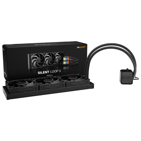 Жидкостное охлаждение Be quiet! Silent Loop 3 420mm Черный  photo 6