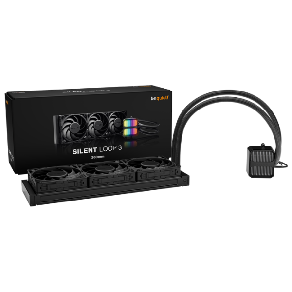 Жидкостное охлаждение Be quiet! Silent Loop 3 360mm Черный  photo 5