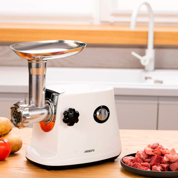 Mașină de tocat carne Ardesto MGL-1750R White 550 W/1700 W, 1.6 kg/min photo 10