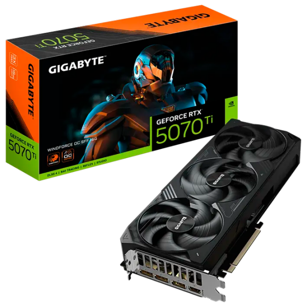 Placă video Gigabyte GeForce RTX 5070 TI WindForce OC 16 GB PCI Express x16 5.0 photo 8
