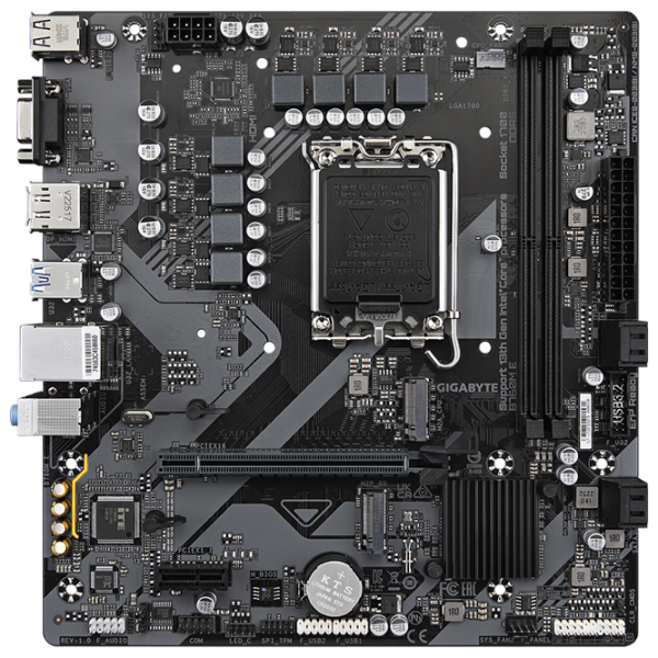 Материнская плата Gigabyte B760M E micro ATX  photo 1