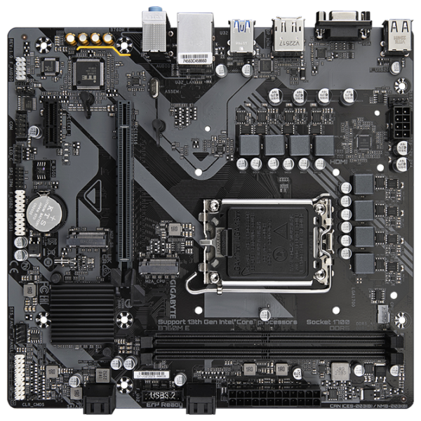 Материнская плата Gigabyte B760M E micro ATX  photo 2