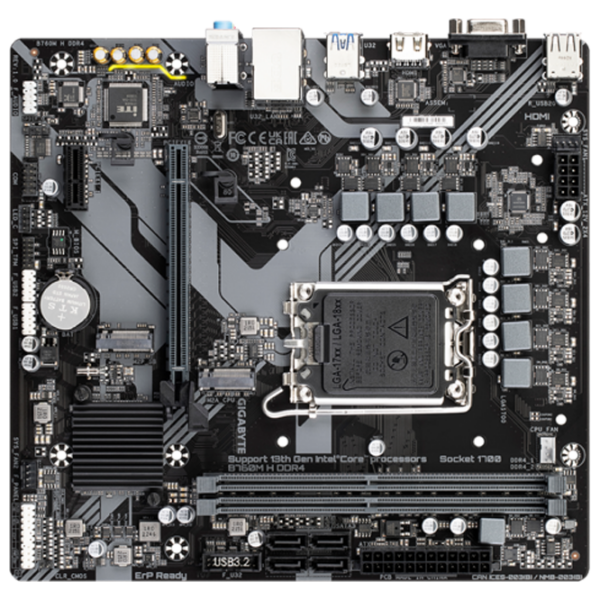 Материнская плата Gigabyte B760M H mATX  photo 2