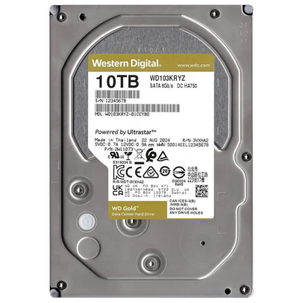 HDD Western Digital Gold Enterprise 3.5'' 10 ТБ  photo 3