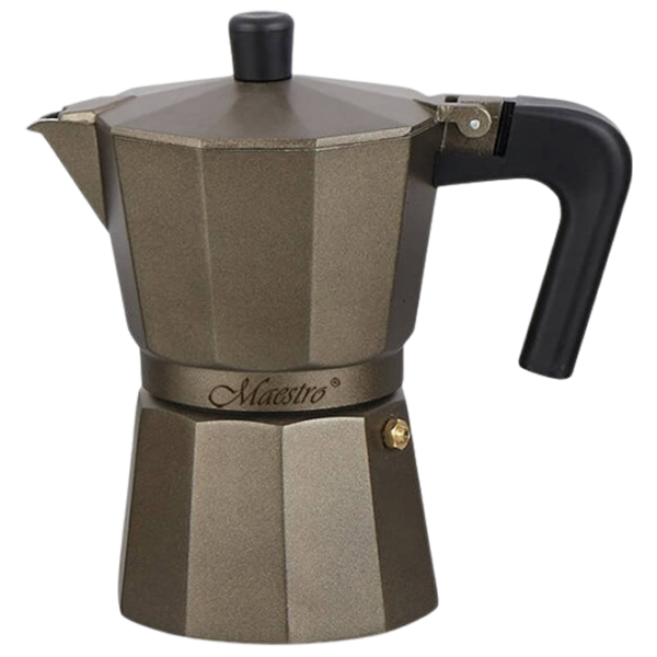 Гейзерная кофеварка Maestro Mr-1658-9
Коричневый 0.15л, Алюминий photo 1