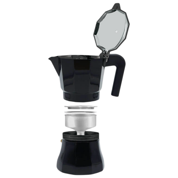 Гейзерная кофеварка Maestro Mr-1658-3
Черный 0.15л, Алюминий photo 2