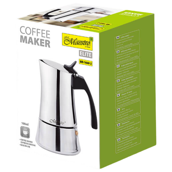 Cafetieră gheizer Maestro Mr-1668-2
Inox 0.1l, Aluminiu photo 4