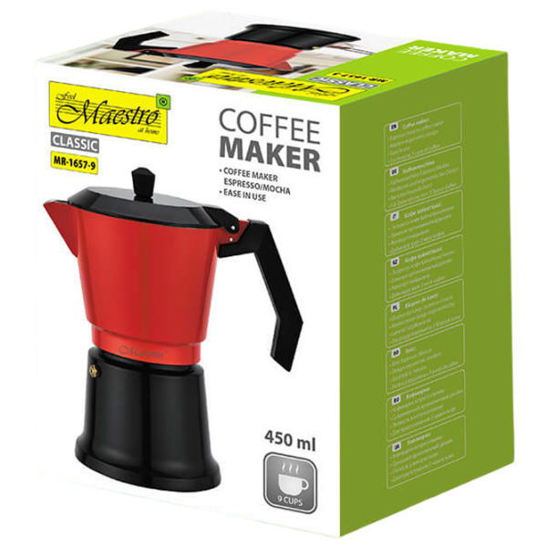 Cafetieră gheizer Maestro Mr-1657-9
Red 0.45l, Aluminiu photo 3