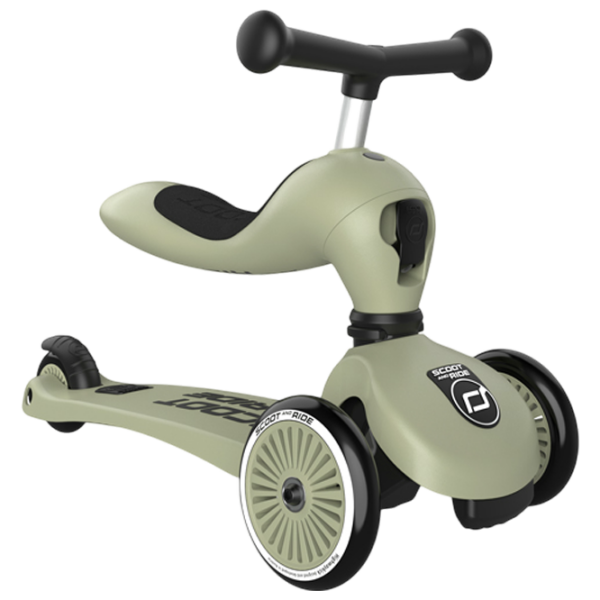 Trotinetă pentru copii cu trei roți Scoot and Ride Highway Kick 1 (96068) Olive 1 an, , Din PU photo 1