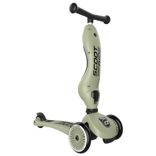 Trotinetă pentru copii cu trei roți Scoot and Ride Highway Kick 1 (96068) Olive 1 an, , Din PU photo 2