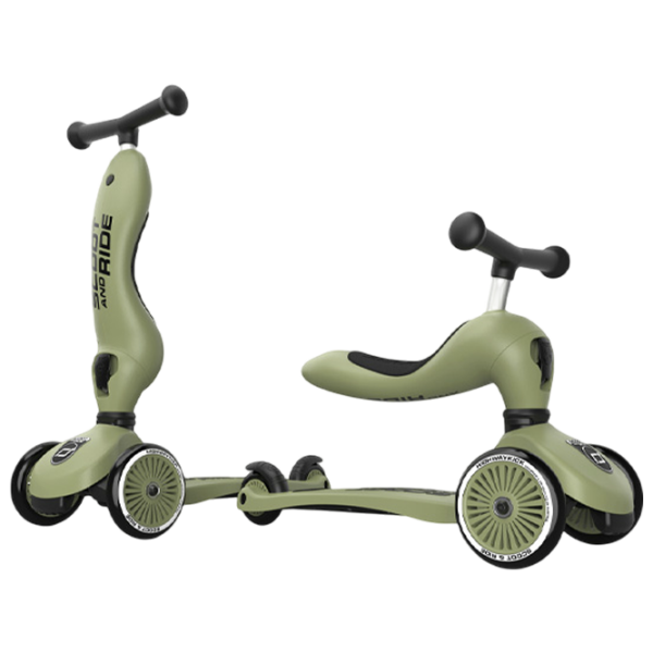 Trotinetă pentru copii cu trei roți Scoot and Ride Highway Kick 1 (96068) Olive 1 an, , Din PU photo 6