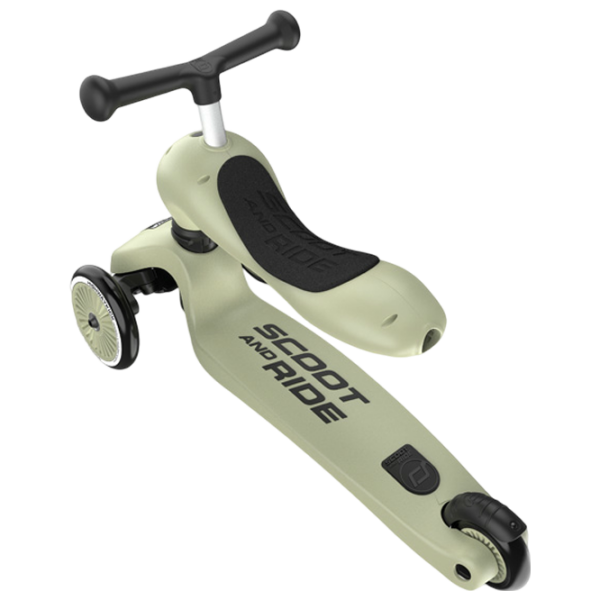Trotinetă pentru copii cu trei roți Scoot and Ride Highway Kick 1 (96068) Olive 1 an, , Din PU photo 7