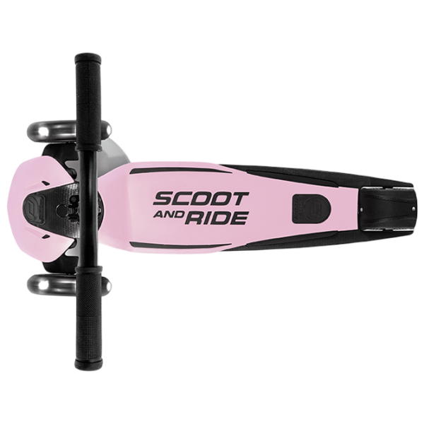 Детский трёхколёсный самокат Scoot and Ride Highway Kick 5 Led () Роза 5 лет, , Полиуретановые photo 3