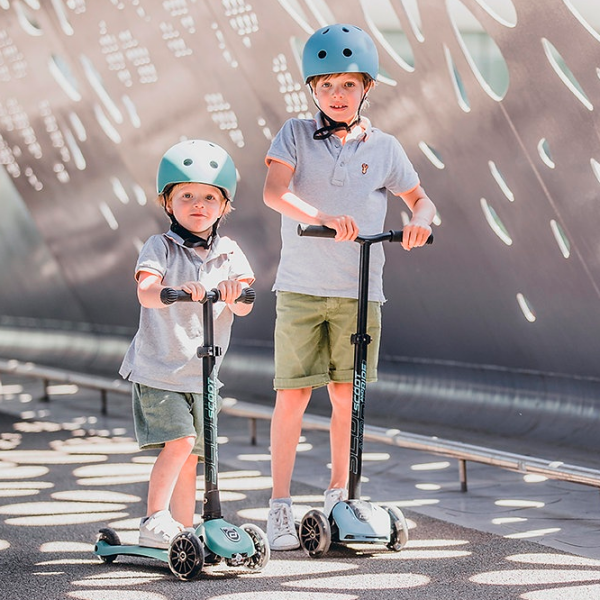 Детский трёхколёсный самокат Scoot and Ride Highway Kick 5 Led () Роза 5 лет, , Полиуретановые photo 4