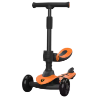 Trotinetă pentru copii cu trei roți Glamvers Lambrghini Trio (189620) Orange 2 ani, 50 kg, Din PU