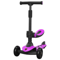 Trotinetă pentru copii cu trei roți Glamvers Lambrghini Trio (189644) Purple 2 ani, 50 kg, Din PU