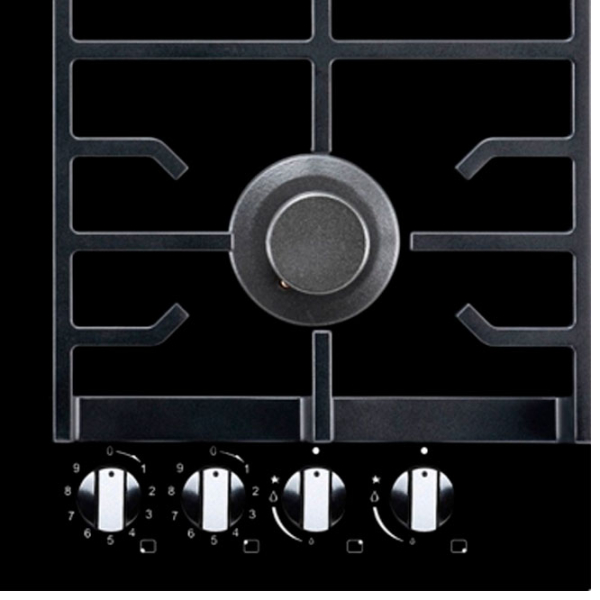 Plită încorporabilă combinată Bauer PRG 6042EG-CC7B Black photo 5