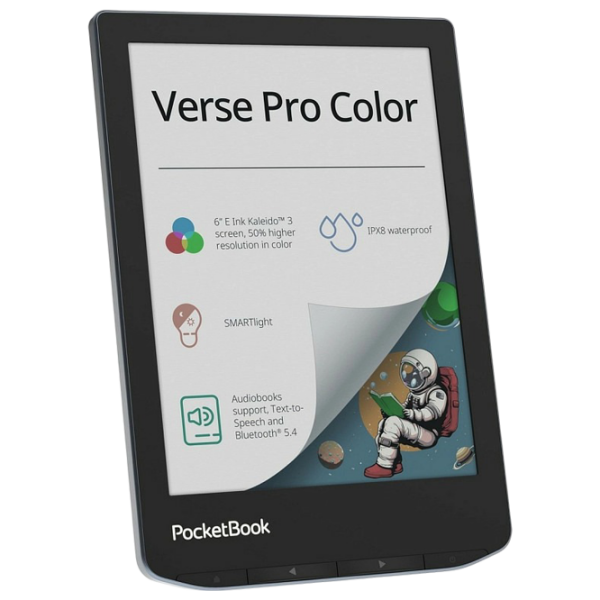 Электронная книга Pocketbook 634K3 Verse Pro Color 16 ГБ Штормовой  photo 4