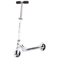 Детский двухколёсный самокат Chipolino Sharky (3800931055417) Белый 6 лет, 100 кг, Полиуретановые