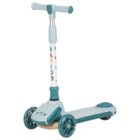 Детский трёхколёсный самокат Chipolino Rapido (DSRAP0242GR) Зеленый 3 года, 50 кг, Полиуретановые