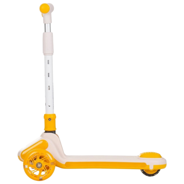 Детский трёхколёсный самокат Chipolino Rapido (DSRAP0244YE) Желтый 3 года, 50 кг, Полиуретановые photo 2