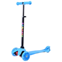Trotinetă pentru copii cu trei roți 4Play Light (00-00841924) Blue 3 ani, 40 kg, Din PU