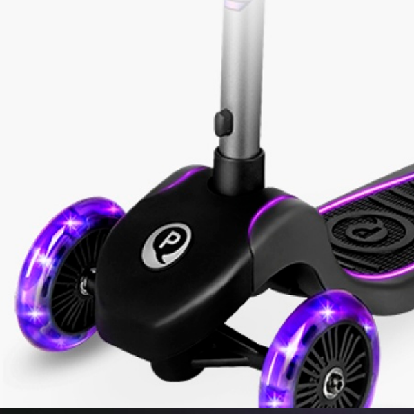 Детский трёхколёсный самокат Qplay Future Eco (00-00894504) Пурпурный 3 года, 50 кг, Силиконовые photo 4