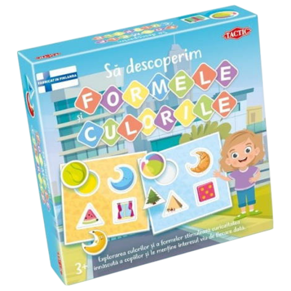 Joc educativ Tactic Let's Learn Colours and Shapes Strategie, 3+