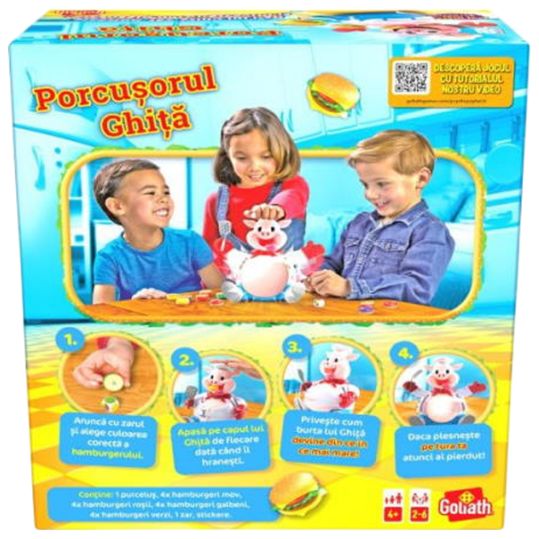 Настольная игра Goliath Pig Goes Pop Стратегия, 4+ photo 4