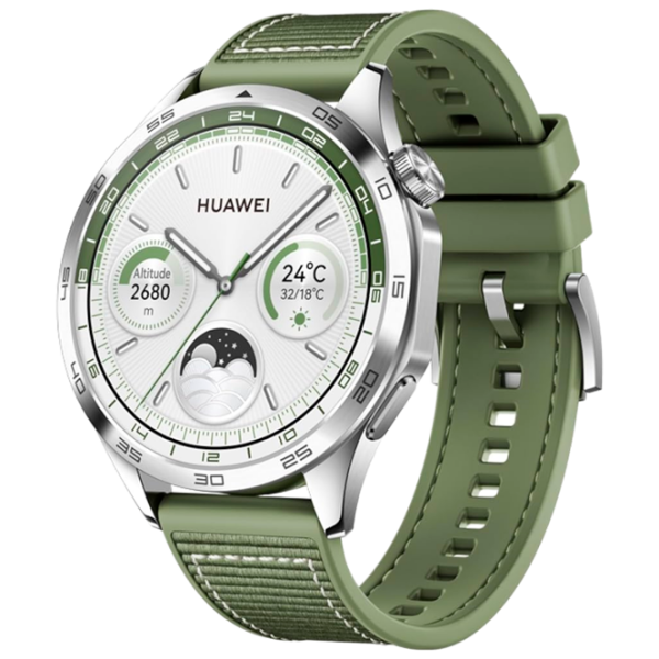 Умные часы Huawei Watch GT 4 Зеленый 1.43" | 46 мм | Нержавеющая сталь/Текстиль
|  photo 1