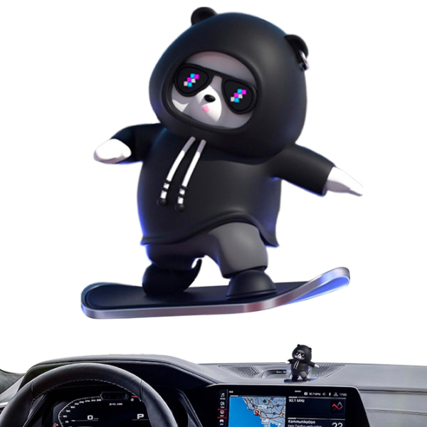 Jucării decorative Fancemot Sliding Skateboard Swing Bear Black  photo 2