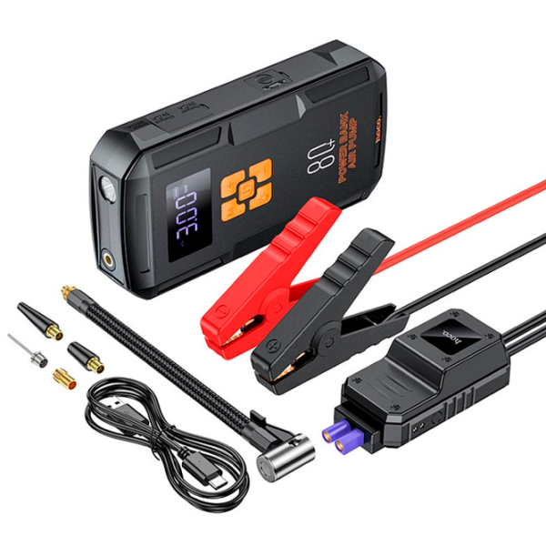 Incărcător și Redresor auto Hoco QS2 Land Portable Smart Air Pump Emergency Încărcare photo 5