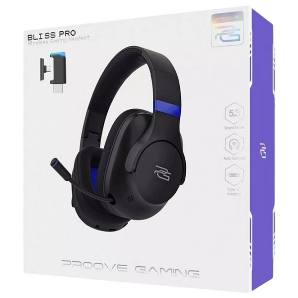 Căști Proove Bliss Pro Black Fără fir + Cu fir / Gaming / Over the ear photo 6