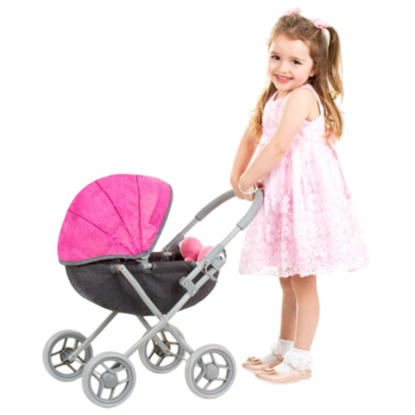 Cărucior pentru păpuși Chipolino Daisy Pentru plimbare KZKDZ02402PP 3+ photo 5