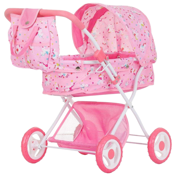 Cărucior pentru păpuși Chipolino Dora Unicorn Pentru plimbare KZKDR02403UN 3+ photo 1