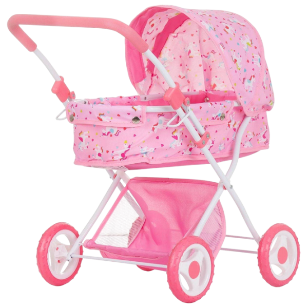Cărucior pentru păpuși Chipolino Dora Unicorn Pentru plimbare KZKDR02403UN 3+ photo 4