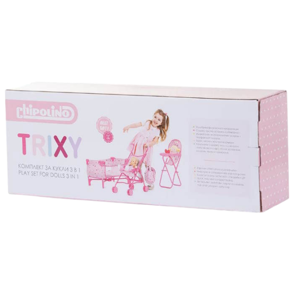Set Chipolino Trixy Hearts accesorii pentru păpuși KZKTR02402HE 3+ photo 6