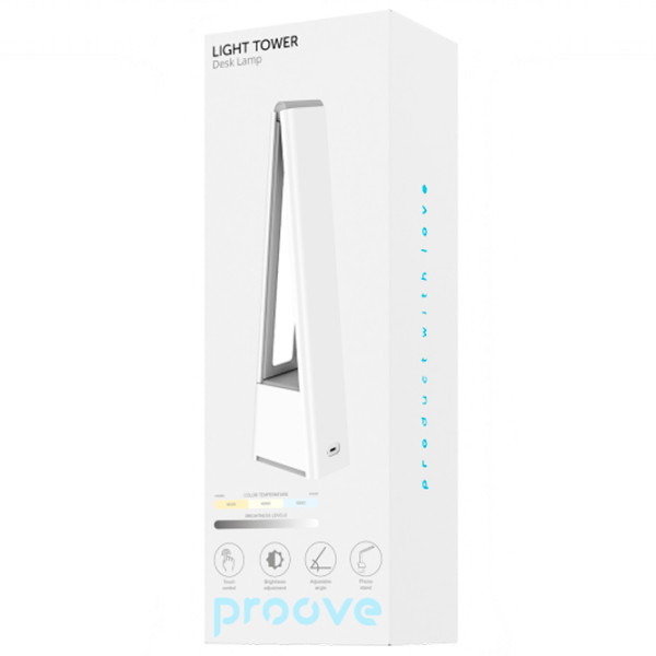Lampă de masă Proove Light Tower White Rețea photo 11