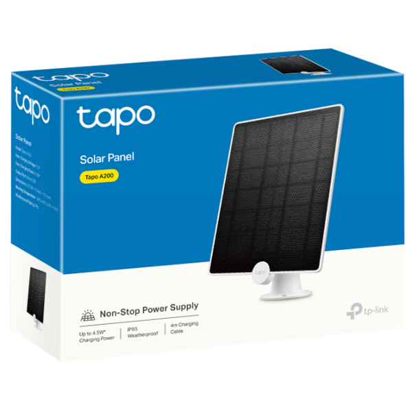 Солнечная панель для камеры наблюдения TP-Link TAPO A200 Белый  / Проводная photo 2