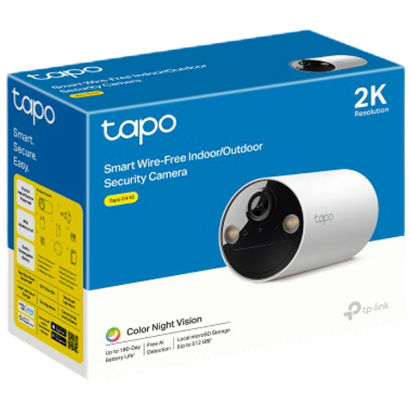 Set camera de supraveghere TP-Link TAPO C410 3 MP White 2304 x 1296 / Fără fir photo 4