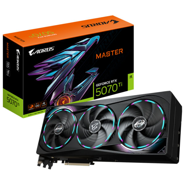 Видеокарта Gigabyte GeForce RTX 5070 Ti Aorus Master 16 ГБ PCI Express x16 5.0 photo 10
