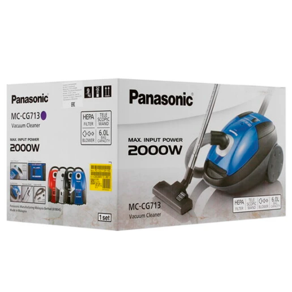 Aspirator Panasonic MC-CG713A149 Blue 2000 W | Uscată | Sac | 6 l photo 12