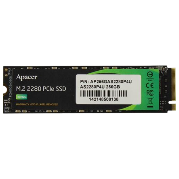 SSD Apacer AS2280P4U M.2 256 ГБ Скорость чтения: 3500 MБ/с,
Скорость записи: 3000 MБ/с photo 1