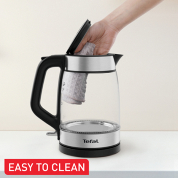 Ceainic electric Tefal KI605830 Inox 2200 W, 1.7l, Material interior: Sticlă photo 5